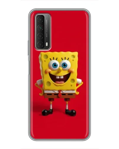 Чохол для Huawei P Smart 2021 з картинкою «Спанч Боб на червоному»