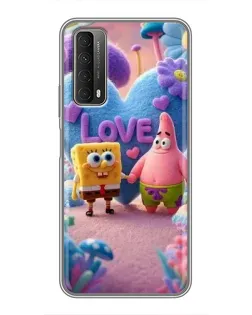 Чохол для Huawei P Smart 2021 з картинкою «Губка Боб Патрік»