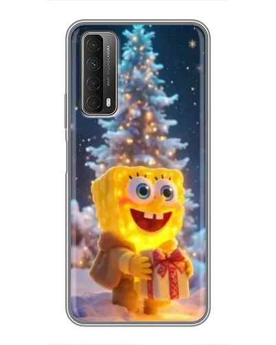 Чохол для Huawei P Smart 2021 з картинкою «Різдвяний Спанч Боб»