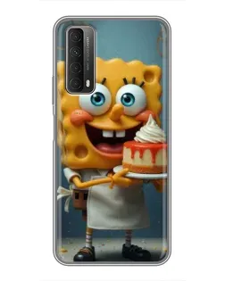 Чохол для Huawei P Smart 2021 з картинкою «Кухар Спанч Боб»