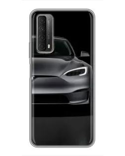 Чехол для Huawei P Smart 2021 с картинкой «Tesla Model S Look» Чехол для Huawei P Smart 2021 с картинкой «Tesla Model S Look»