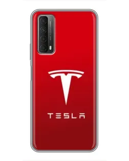 Чехол для Huawei P Smart 2021 с картинкой «Tesla Red Classic» Чехол для Huawei P Smart 2021 с картинкой «Tesla Red Classic»