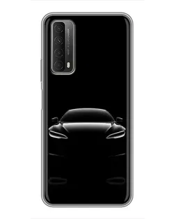 Чехол для Huawei P Smart 2021 с картинкой «Силуэт Tesla Night» Чехол для Huawei P Smart 2021 с картинкой «Силуэт Tesla Night»