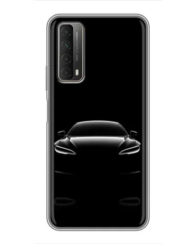 Чехол для Huawei P Smart 2021 с картинкой «Силуэт Tesla Night»