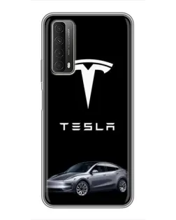 Чехол для Huawei P Smart 2021 с картинкой «Tesla Model Y» Чехол для Huawei P Smart 2021 с картинкой «Tesla Model Y»