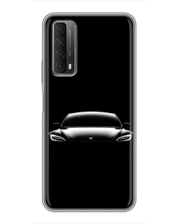 Чехол для Huawei P Smart 2021 с картинкой «Фары Tesla Night» Чехол для Huawei P Smart 2021 с картинкой «Фары Tesla Night»