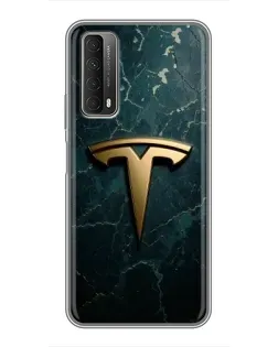 Чехол для Huawei P Smart 2021 с картинкой «Мраморная Tesla Gold» Чехол для Huawei P Smart 2021 с картинкой «Мраморная Tesla Gold»