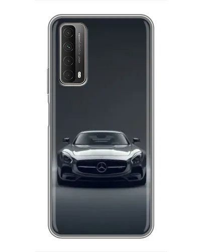 Чехол для Huawei P Smart 2021 с картинкой «Mercedes на черном»