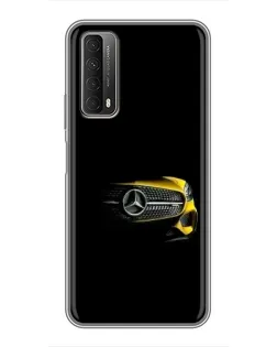 Чехол для Huawei P Smart 2021 с картинкой «Mercedes — ретро стиль»
