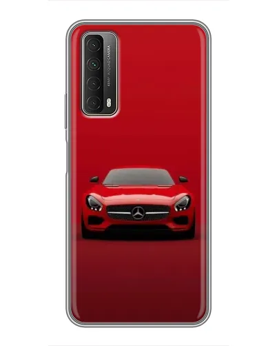 Чехол для Huawei P Smart 2021 с картинкой «Красный Mercedes AMG»