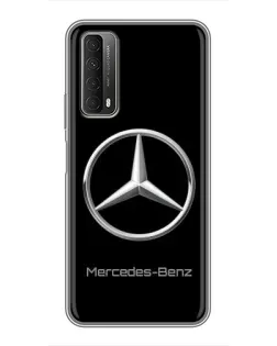 Чехол для Huawei P Smart 2021 с картинкой «Mercedes Silver Logo»