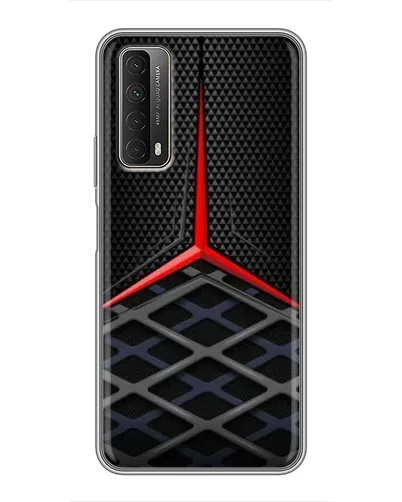 Чехол для Huawei P Smart 2021 с картинкой «Mercedes Carbon Grid»