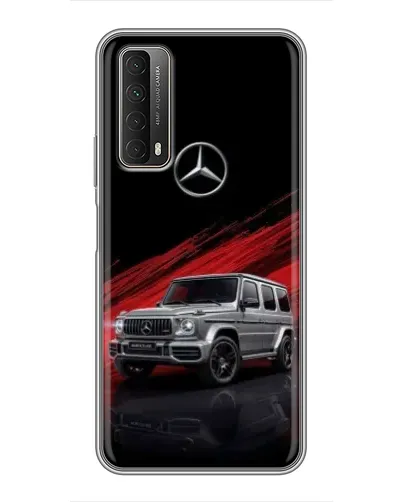 Чехол для Huawei P Smart 2021 с картинкой «Mercedes G-Class красный»
