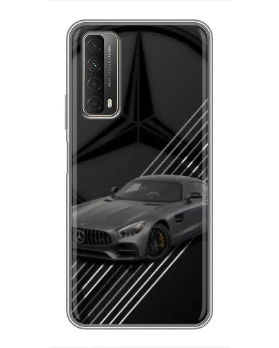 Чехол для Huawei P Smart 2021 с картинкой «Mercedes AMG — графика»