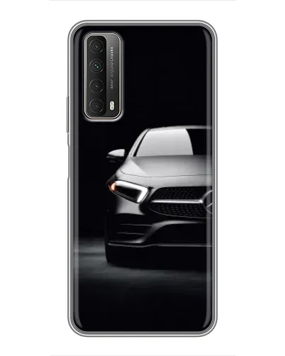 Чехол для Huawei P Smart 2021 с картинкой «Свет фар Mercedes»