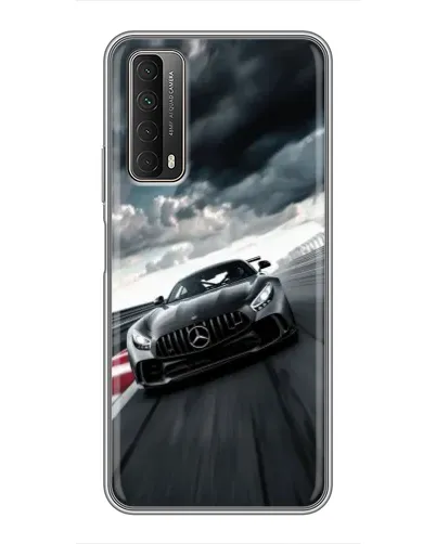 Чехол для Huawei P Smart 2021 с картинкой «Гоночный Mercedes AMG»