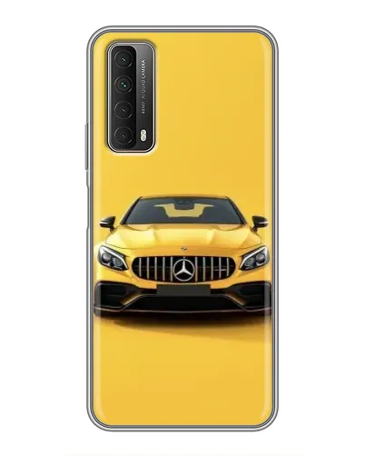 Чехол для Huawei P Smart 2021 с картинкой «Желтый Mercedes GT»