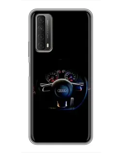Чехол для Huawei P Smart 2021 с картинкой «Салон Audi — руль» Чехол для Huawei P Smart 2021 с картинкой «Салон Audi — руль»