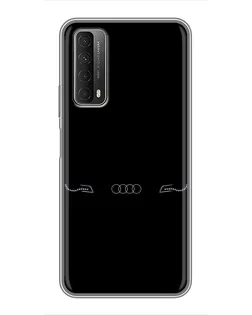 Чехол для Huawei P Smart 2021 с картинкой «Audi — световой подпись» Чехол для Huawei P Smart 2021 с картинкой «Audi — световой подпись»