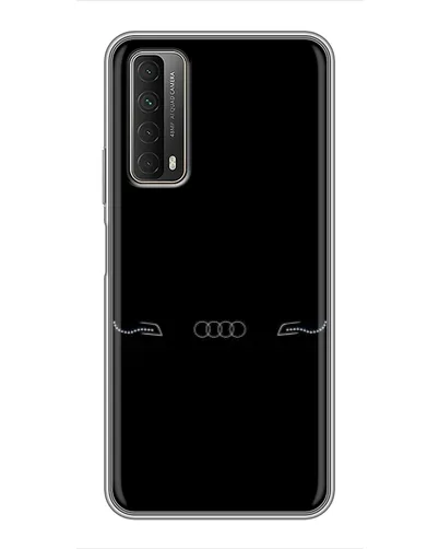 Чехол для Huawei P Smart 2021 с картинкой «Audi — световой подпись»