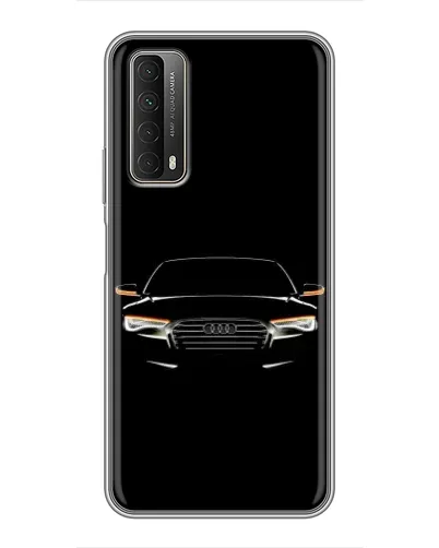 Чехол для Huawei P Smart 2021 с картинкой «Audi — ночной контур»