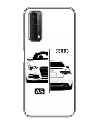 Чехол для Huawei P Smart 2021 с картинкой «Audi — контрастный дизайн»