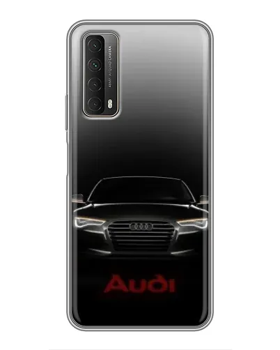 Чехол для Huawei P Smart 2021 с картинкой «Audi — градиентный контур»