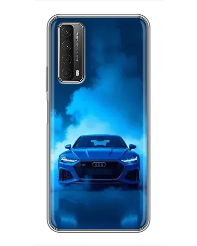 Чехол для Huawei P Smart 2021 с картинкой «Audi — голубая энергия»