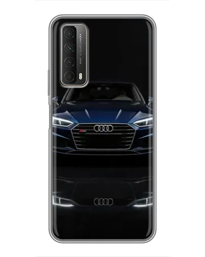 Чехол для Huawei P Smart 2021 с картинкой «Audi — ночное отражение»