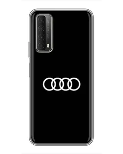 Чехол для Huawei P Smart 2021 с картинкой «Audi White Logo»