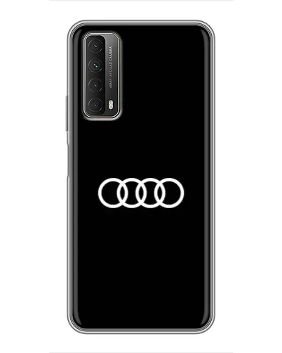 Чехол для Huawei P Smart 2021 с картинкой «Audi White Logo»