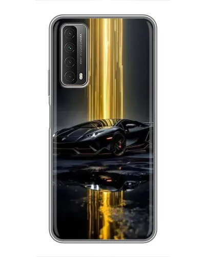 Чехол для Huawei P Smart 2021 с картинкой «Ночной Lamborghini драйв»