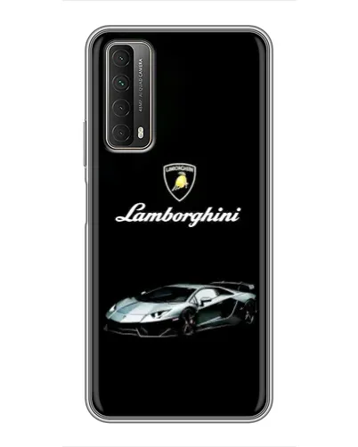 Чехол для Huawei P Smart 2021 с картинкой «Логотип Lamborghini классика»