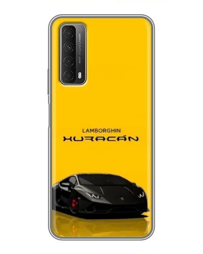 Чехол для Huawei P Smart 2021 с картинкой «Lamborghini Huracan черный»