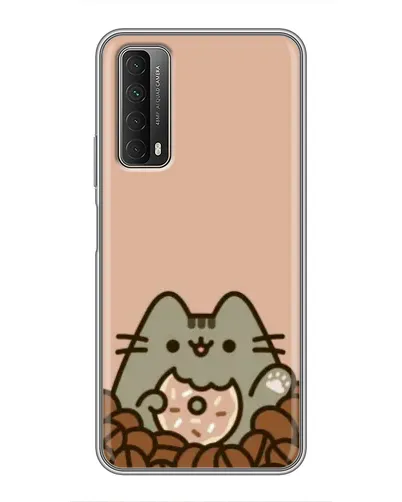 Чехол для Huawei P Smart 2021 с картинкой «Кофейный Пушин» Чехол для Huawei P Smart 2021 с картинкой «Кофейный Пушин»