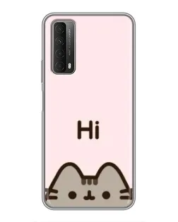 Чехол для Huawei P Smart 2021 с картинкой «Пушин говорит Hi»