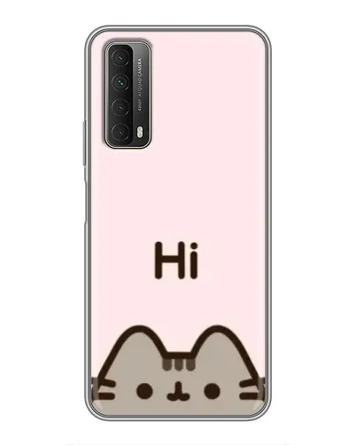 Чехол для Huawei P Smart 2021 с картинкой «Пушин говорит Hi» Чехол для Huawei P Smart 2021 с картинкой «Пушин говорит Hi»