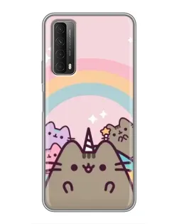 Чехол для Huawei P Smart 2021 с картинкой «Единорог Pusheen»
