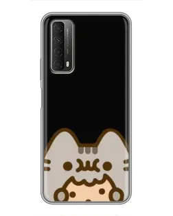 Чехол для Huawei P Smart 2021 с картинкой «Пушин на черном»