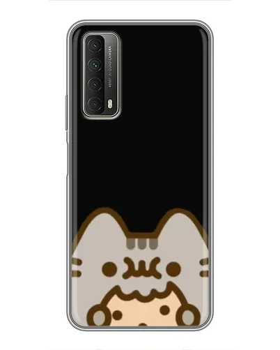 Чехол для Huawei P Smart 2021 с картинкой «Пушин на черном» Чехол для Huawei P Smart 2021 с картинкой «Пушин на черном»