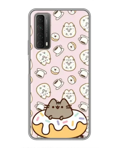 Чехол для Huawei P Smart 2021 с картинкой «Пушин на пончике» Чехол для Huawei P Smart 2021 с картинкой «Пушин на пончике»