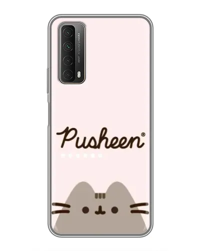 Чехол для Huawei P Smart 2021 с картинкой «Pusheen логотип» Чехол для Huawei P Smart 2021 с картинкой «Pusheen логотип»