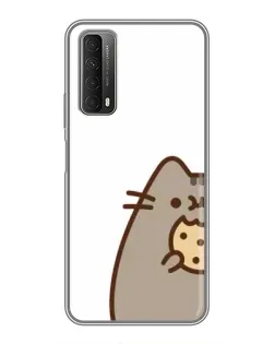 Чехол для Huawei P Smart 2021 с картинкой «Пушин с печеньем»