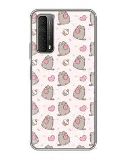 Чехол для Huawei P Smart 2021 с картинкой «Пушин и сладости»