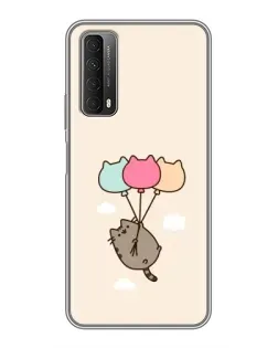 Чехол для Huawei P Smart 2021 с картинкой «Пушин на шариках»