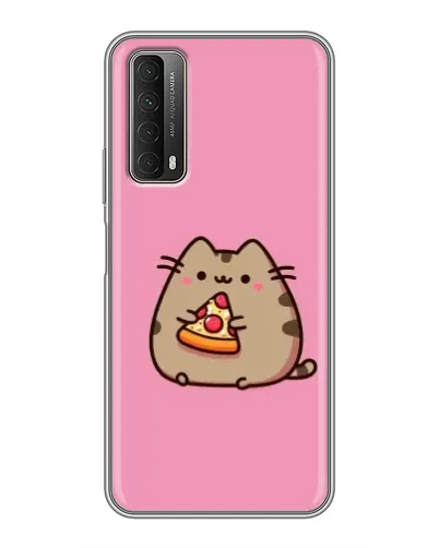 Чехол для Huawei P Smart 2021 с картинкой «Пушин с пиццей» Чехол для Huawei P Smart 2021 с картинкой «Пушин с пиццей»