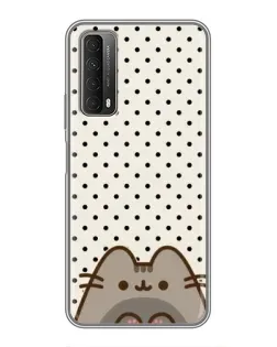 Чехол для Huawei P Smart 2021 с картинкой «Пушин в горошек»