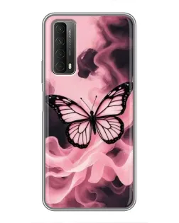 Чехол для Huawei P Smart 2021 с картинкой «Бабочка в дыму» Чехол для Huawei P Smart 2021 с картинкой «Бабочка в дыму»