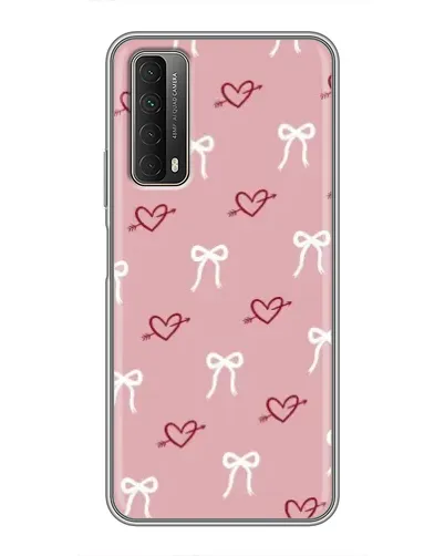 Чехол для Huawei P Smart 2021 с картинкой «Сердца и банты»