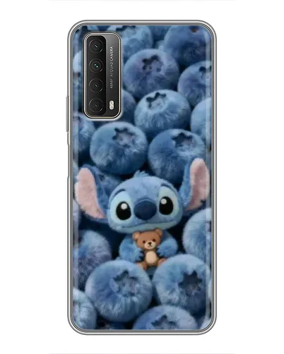 Чехол для Huawei P Smart 2021 с картинкой «Стич и голубика»